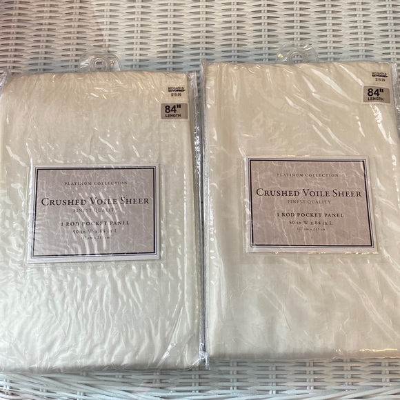 Bed Bath & Beyond Other Crushed Voile Sheer Curtain Poshmark